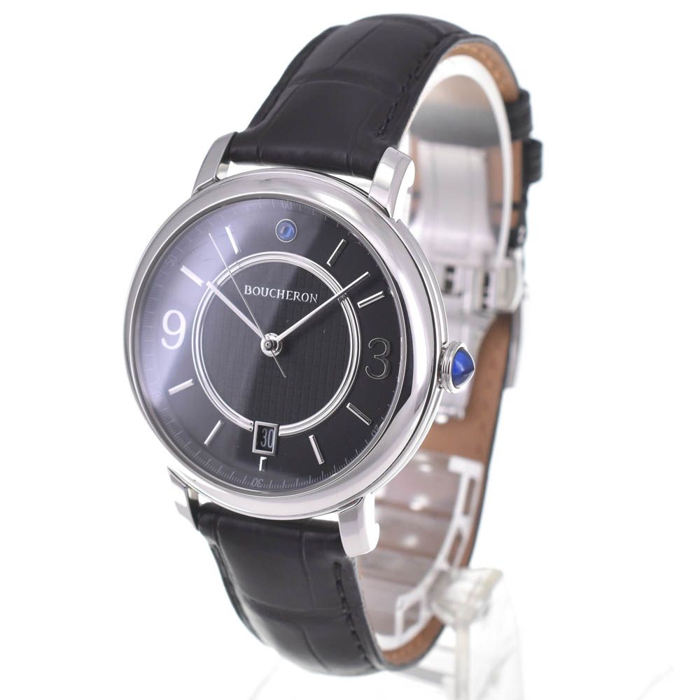 ブシュロン Boucheron エピュール デイト 自動巻き メンズ 箱 保証書付き P 141122