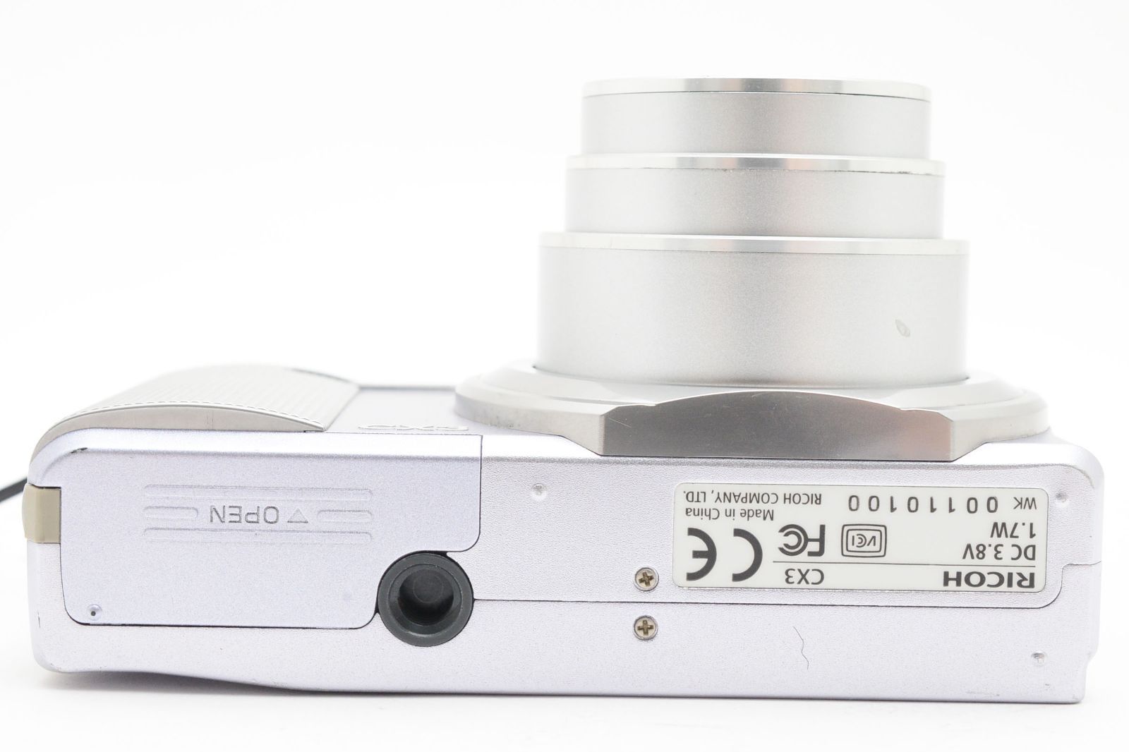 カメラ 【美品・動作品】リコー RICOH CX3（シルバー）バッテリー