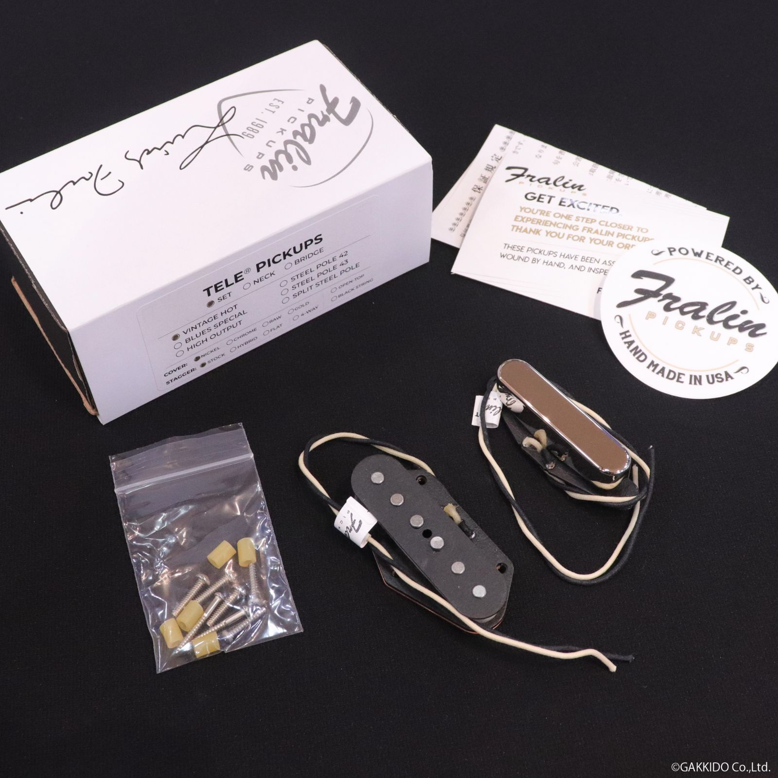 LINDY FRALIN Vintage Hot Telecaster Set Polished Nickel Cover