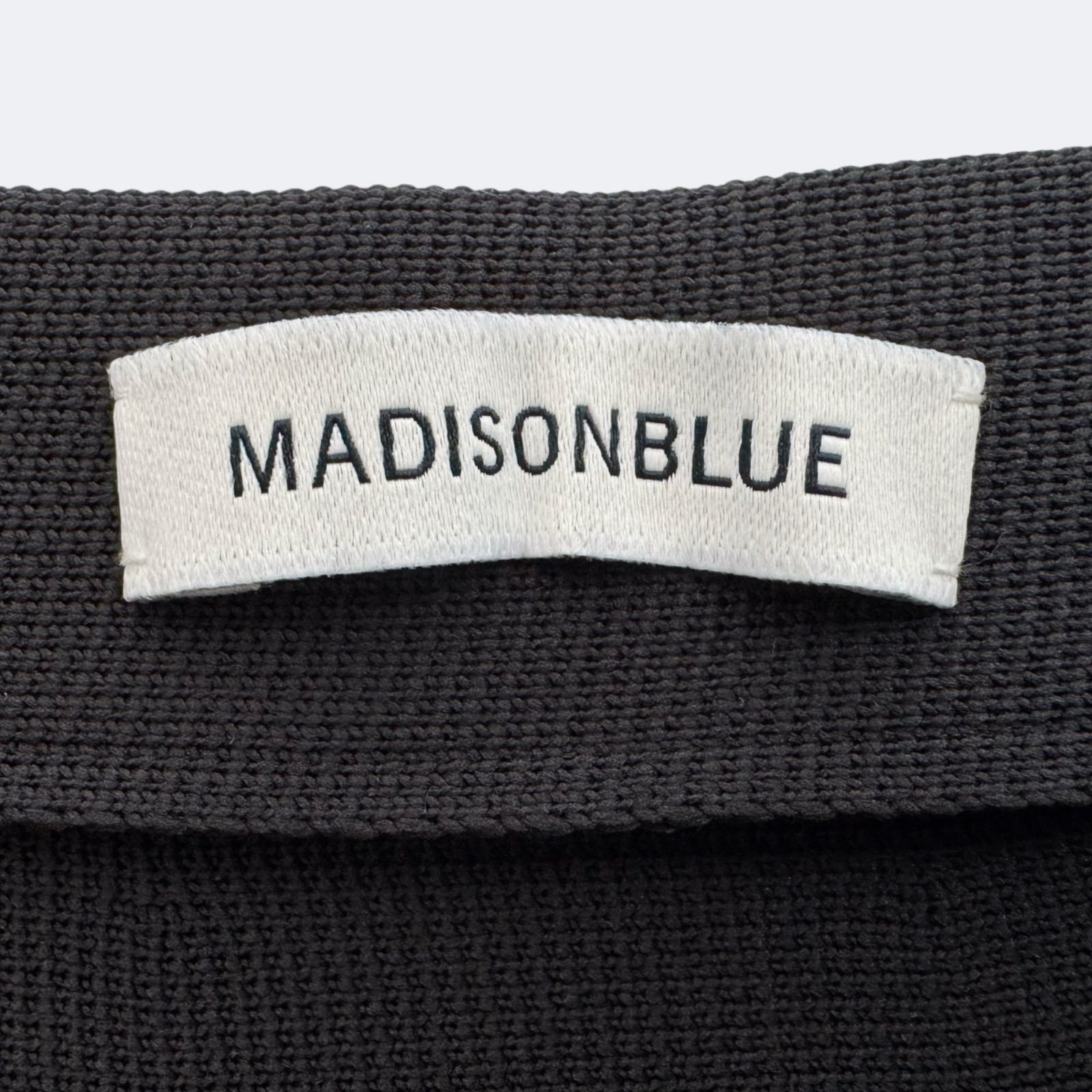 MADISONBLUE マディソンブルー ハイウエスト フ スカート ブラック GULLKHAN_COM