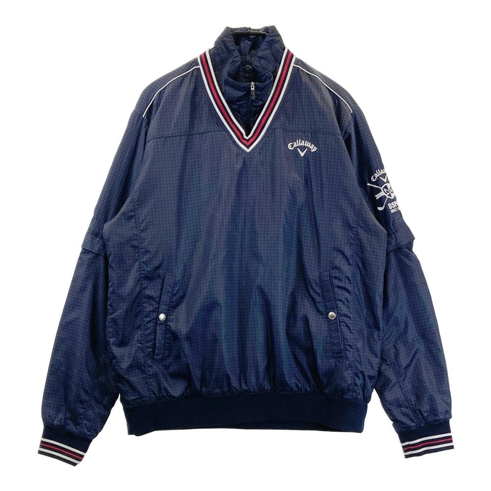 サイズ 3L CALLAWAY キャロウェイ 4WAY 中綿ブルゾン 総柄 ネイビー系 240101406980 ゴルフウェア メンズ ストスト