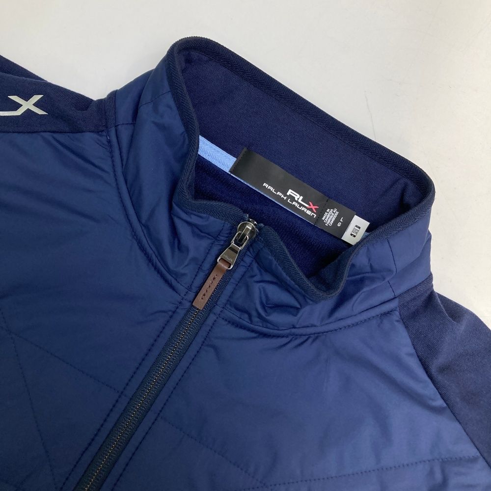 中綿ジップベスト ネイビー系