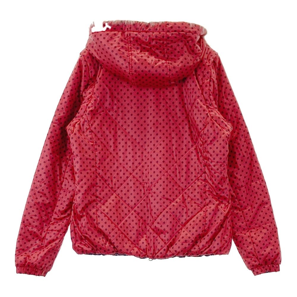 サイズ L CALLAWAY キャロウェイ リバーシブル 2way 中綿ジャケット ファー ドット柄 レッド系 240101415860 ゴルフウェア レディース ストスト