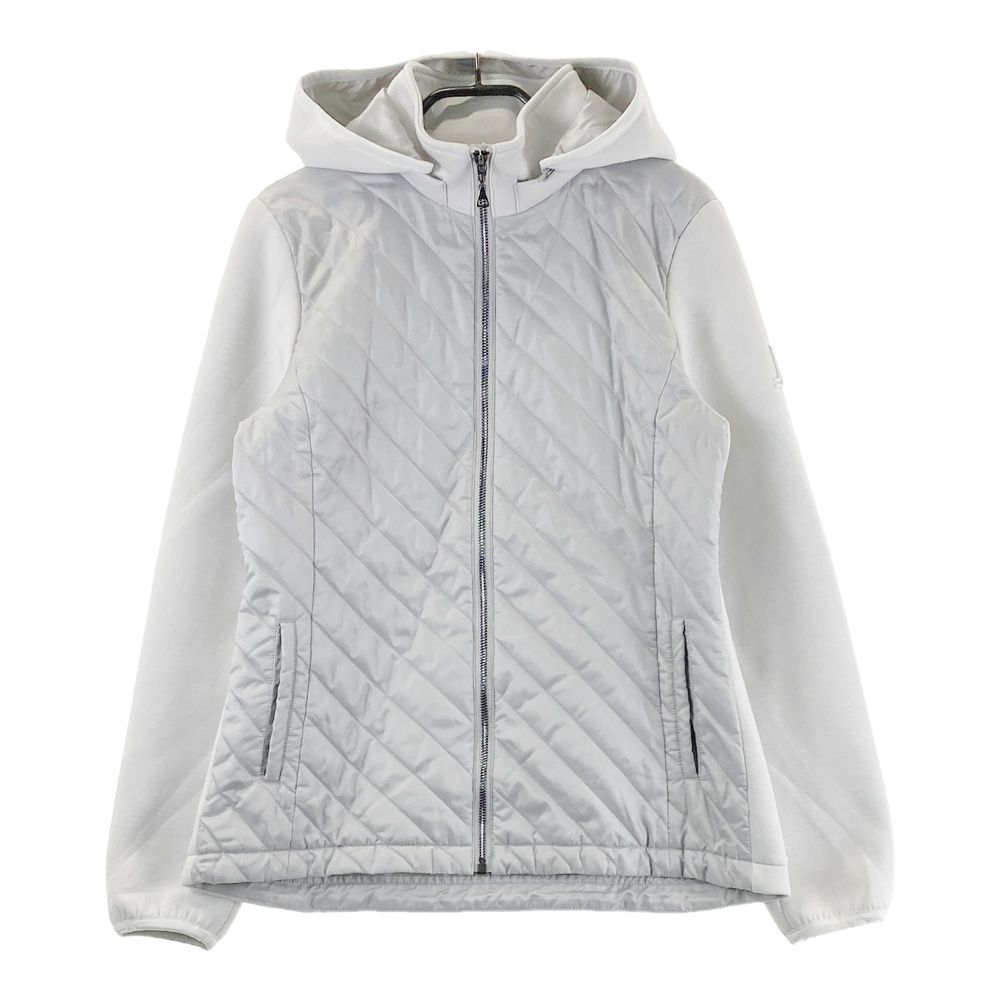 サイズ 38 LANVIN SPORT ランバン スポール 2WAY 蓄熱 中綿 ジップジャケット グレー系 240101421588 ゴルフウェア レディース ストスト