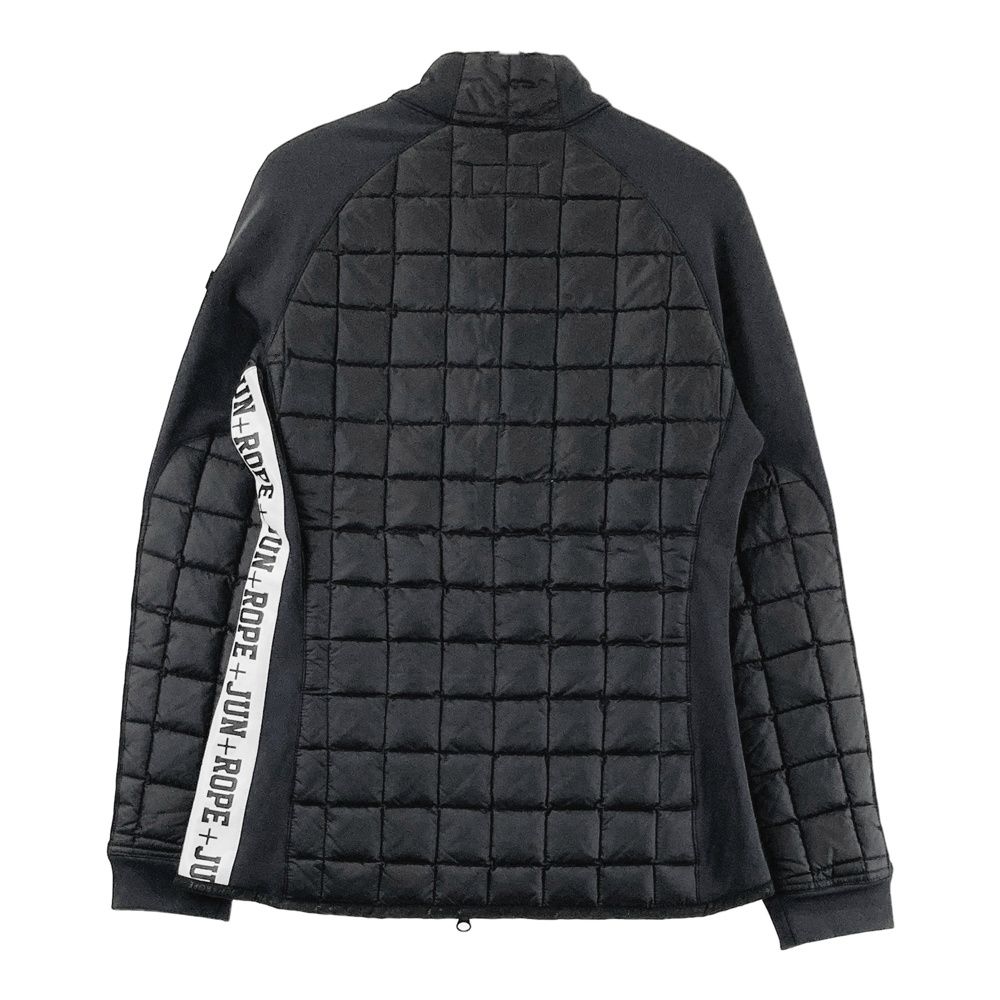 サイズ L JUN-ROPE ジュン アンド ロペ ダウンジャケット サイドロゴ ブラック系 240101421669 ゴルフウェア レディース ストスト