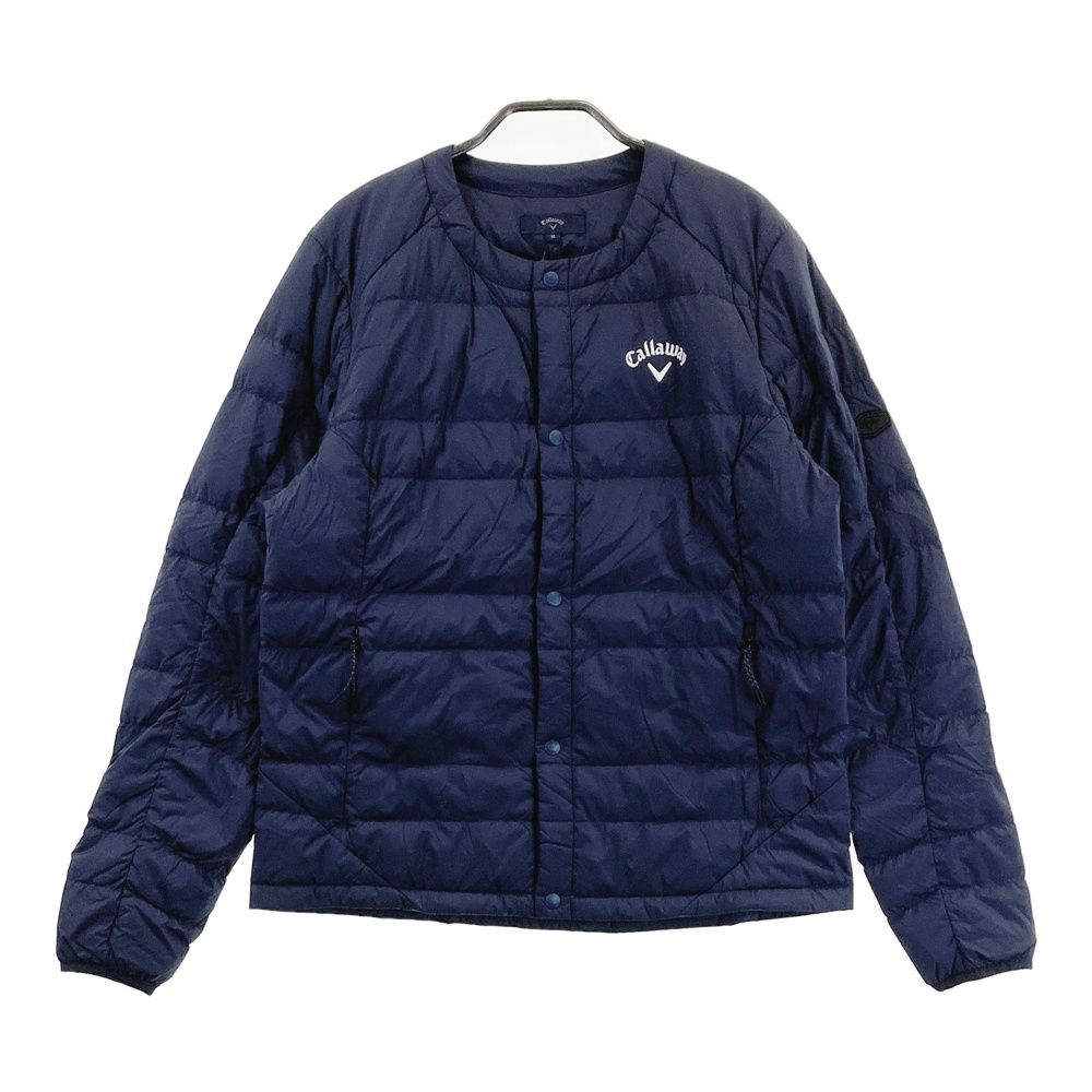 サイズ M CALLAWAY キャロウェイ 長袖 ダウンジャケット ネイビー系 240101448671 ゴルフウェア メンズ ストスト