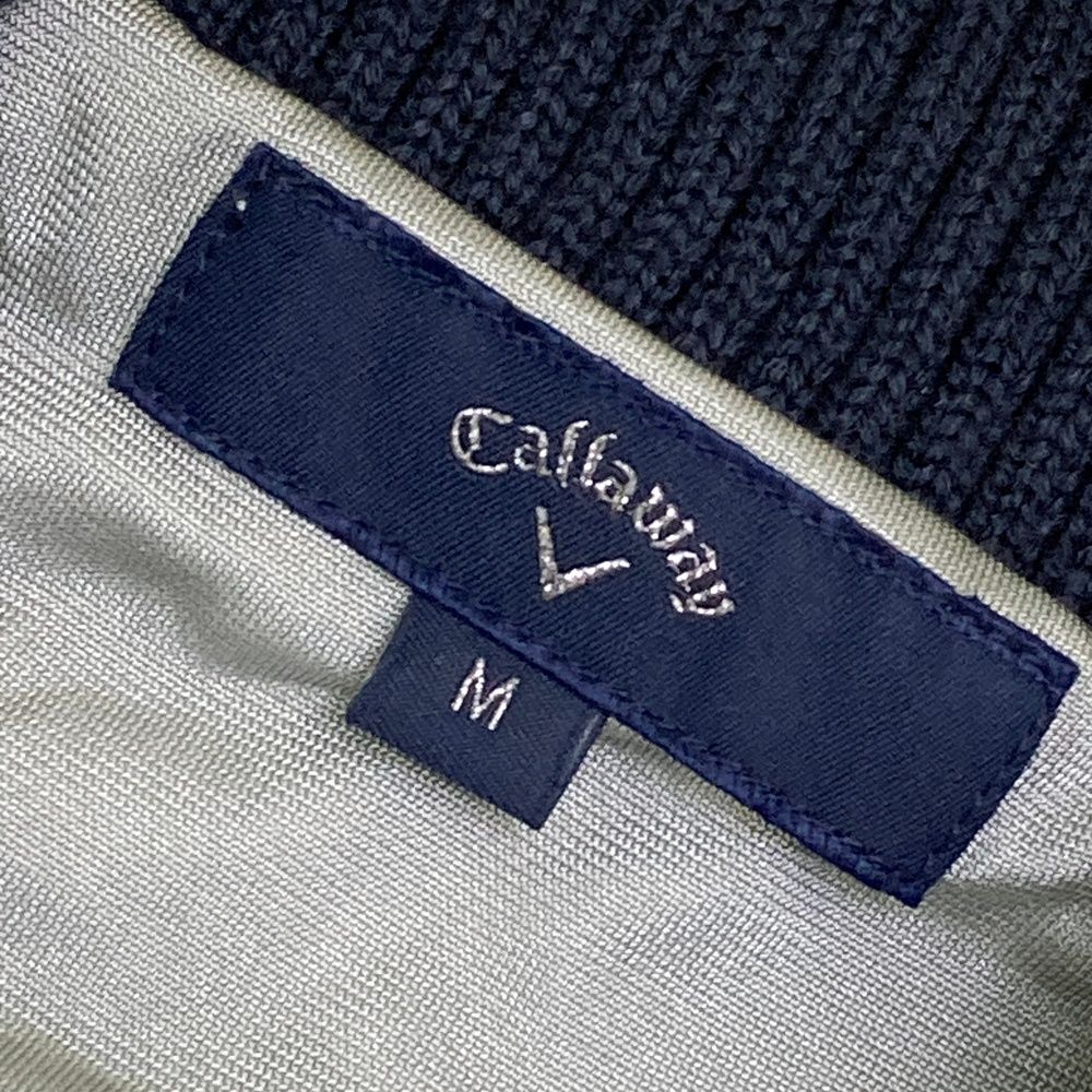 サイズ M CALLAWAY キャロウェイ 裏地付 ニット ジップジャケット ネイビー系 240101452876 ゴルフウェア メンズ ストスト LLC-HASEGAWATOSO_COM