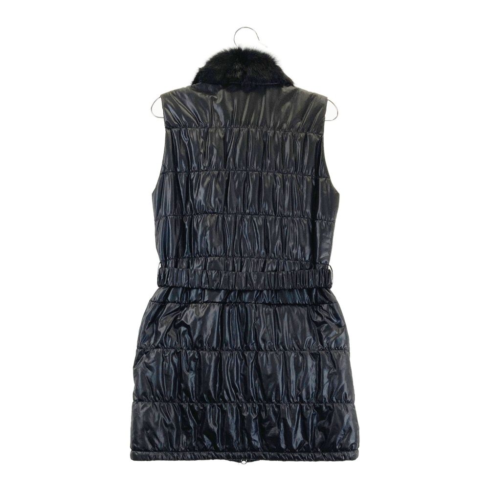 サイズ 38 ARCHIVIO アルチビオ ファー付 中綿 ノースリーブ ワンピース ブラック系 240101462918 ゴルフウェア レディース ストスト