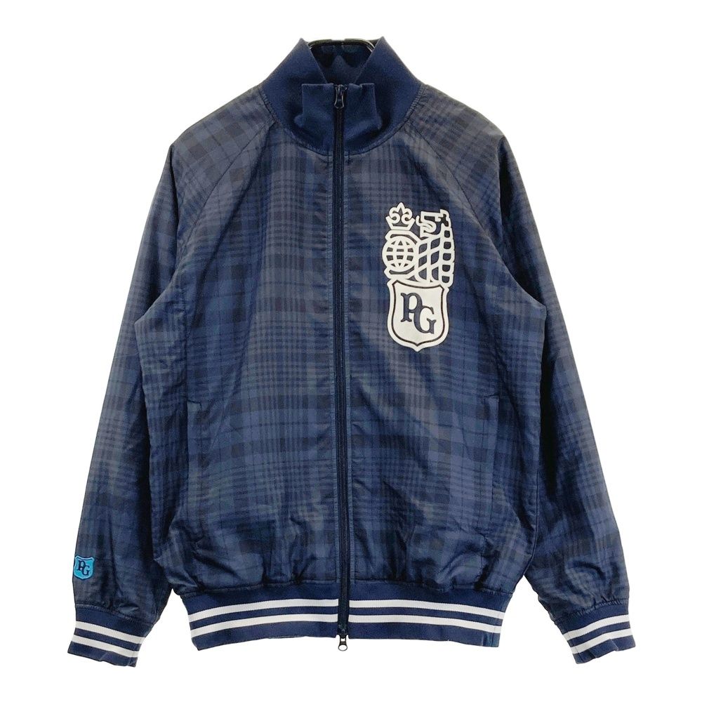 サイズ 4 PEARLY GATES パーリーゲイツ ジップ 蓄熱ジャケット タータンチェック柄 ネイビー系 240101467504 ゴルフウェア メンズ ストスト