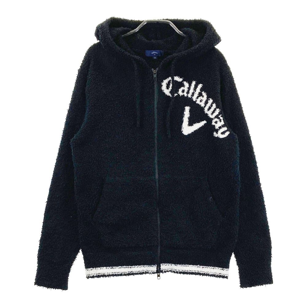 サイズ M CALLAWAY キャロウェイ ボアジップパーカー ブラック系 240101470185 ゴルフウェア メンズ ストスト