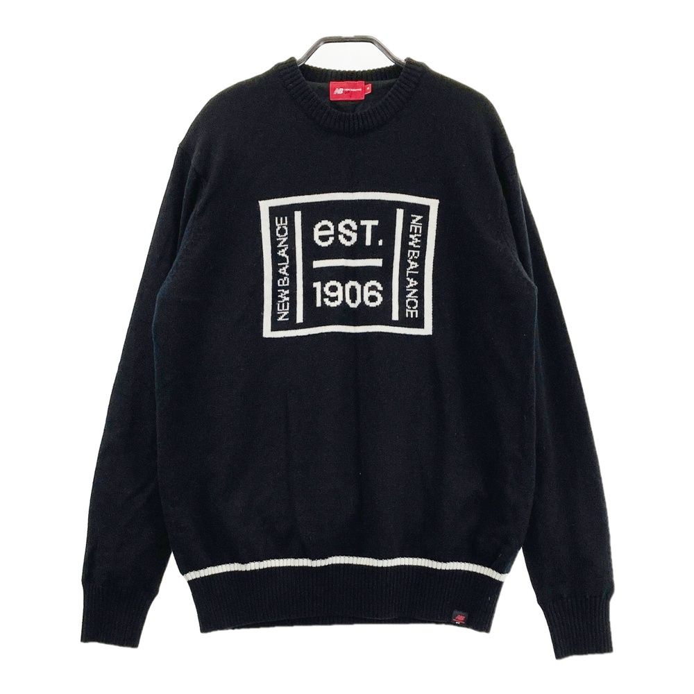 サイズ 5 NEW BALANCE GOLF ニューバランス 裏地付 ニットセーター ブラック系 240101470275 ゴルフウェア メンズ ストスト