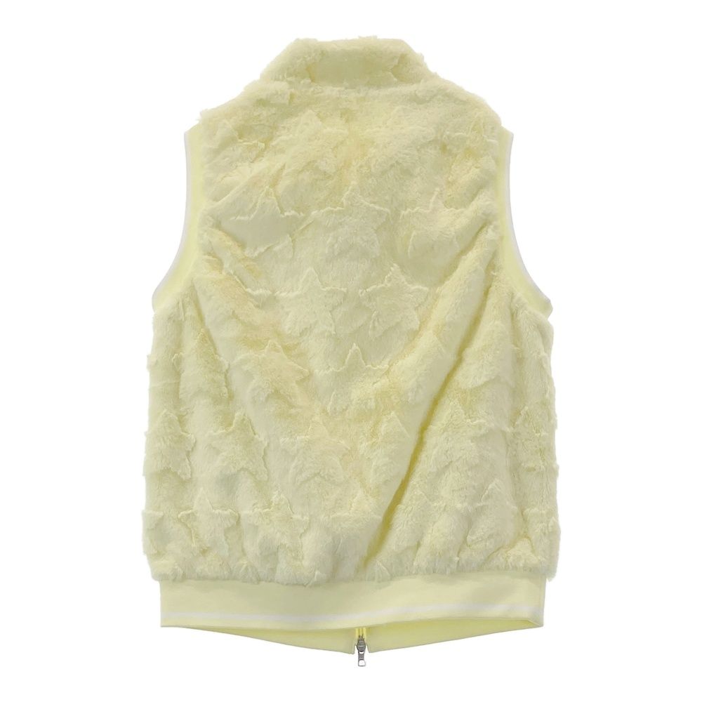 サイズ L CALLAWAY キャロウェイ ファー ジップベスト 星 総柄 イエロー系 240101533166 ゴルフウェア レディース ストスト