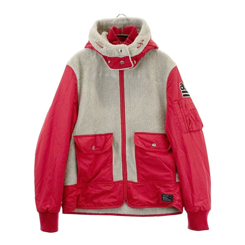 サイズ 48 ARCHIVIO アルチビオ 2WAY 中綿ジャケット ボア切替 レッド系 240101533345 ゴルフウェア メンズ ストスト