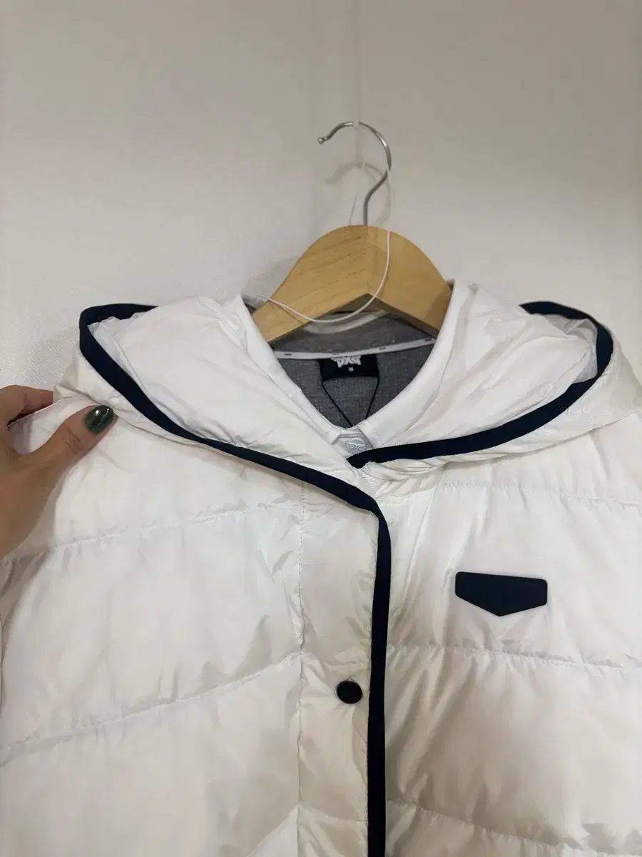 PXG 白 半袖 キルティング ダウン コート LLC-HASEGAWATOSO_COM