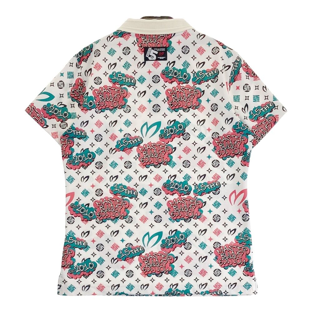 サイズ 1 MASTER BUNNY EDITION マスターバニーエディション モデル 15周年 半袖ポロシャツ 総柄 ホワイト系 240101505495 ゴルフウェア レディース ストスト