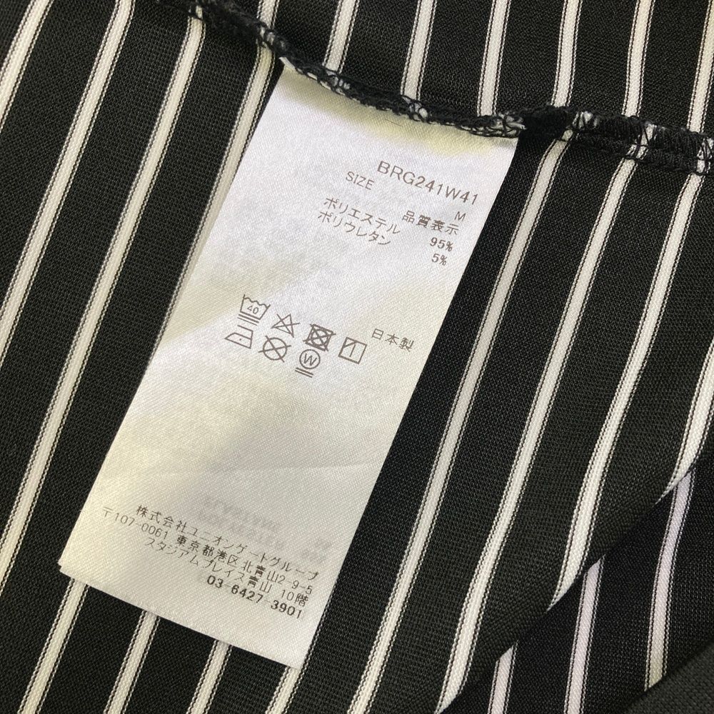 サイズ M BRIEFING GOLF ブリーフィング モデル BRG24W41 ハイネック 半袖Tシャツ ボーダー柄 ブラック系 240101545680 ゴルフウェア レディース ストスト LLC-HASEGAWATOSO_COM