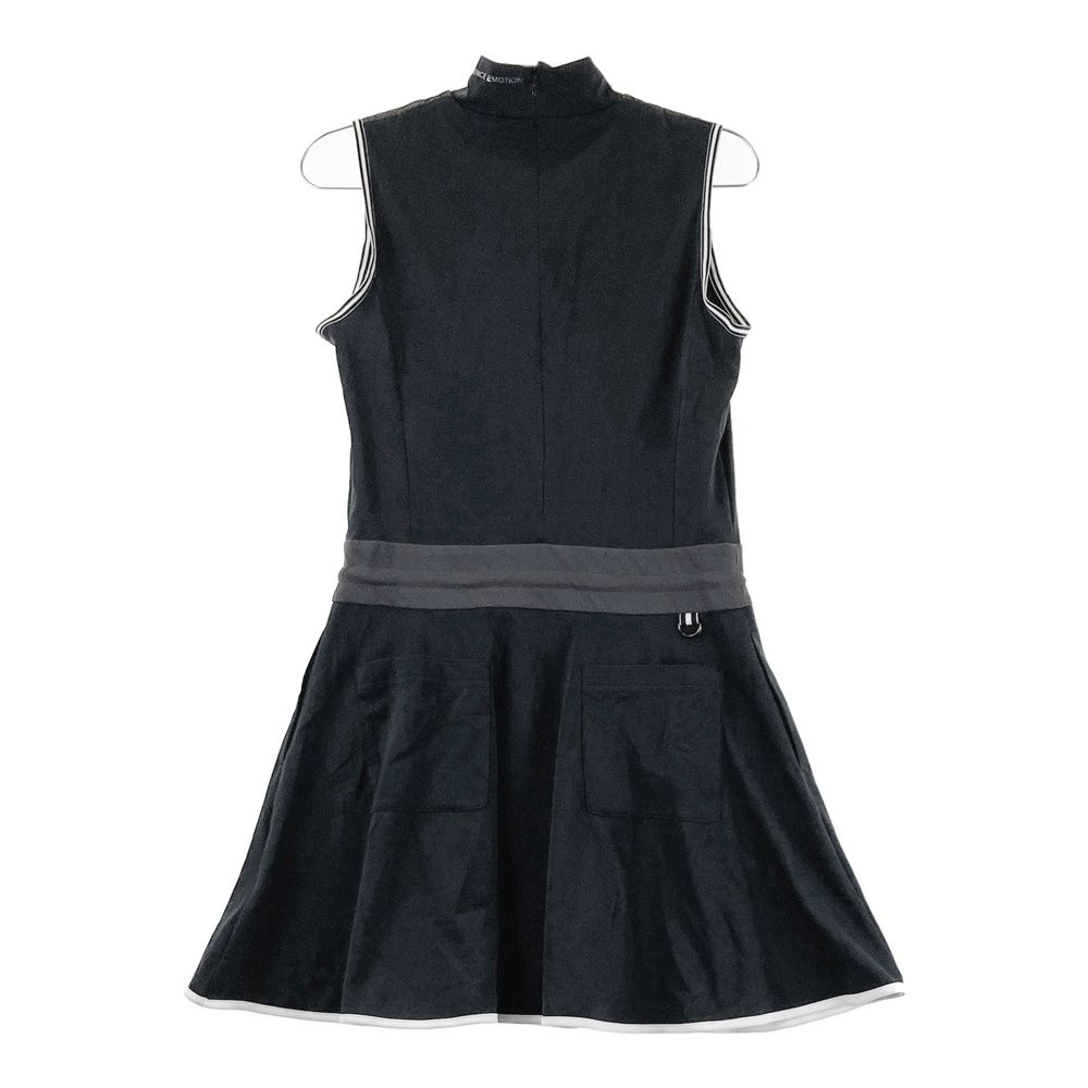 サイズ M LANVIN SPORT ランバン スポール モデル ハイネック ノースリーブワンピース ブラック系 240101546154 ゴルフウェア レディース ストスト