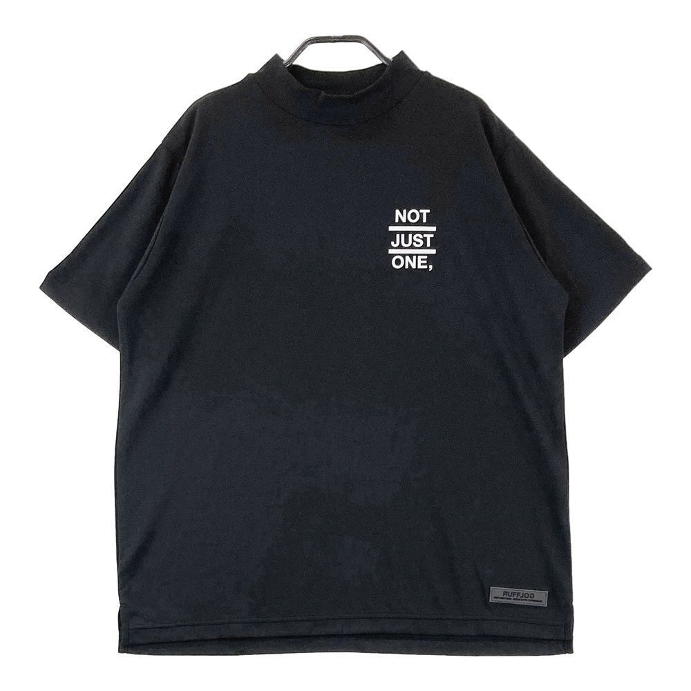サイズ L RUFFLOG ラフロッグ 半袖モックネックTシャツ ブラック系 240101547623 ゴルフウェア メンズ ストスト