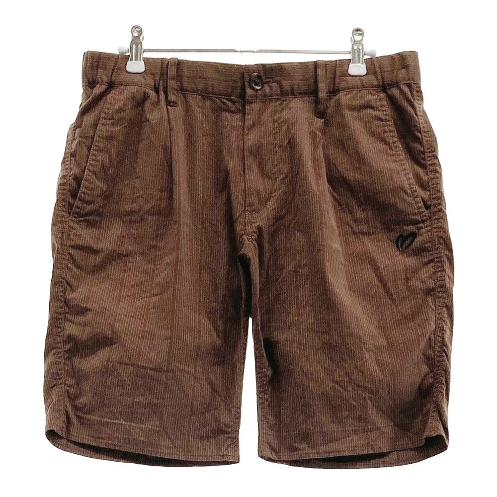 サイズ 4 MASTER BUNNY EDITION マスターバニーエディション モデル ハーフパンツ ストライプ柄 ブラウン系 240101547829 ゴルフウェア メンズ ストスト