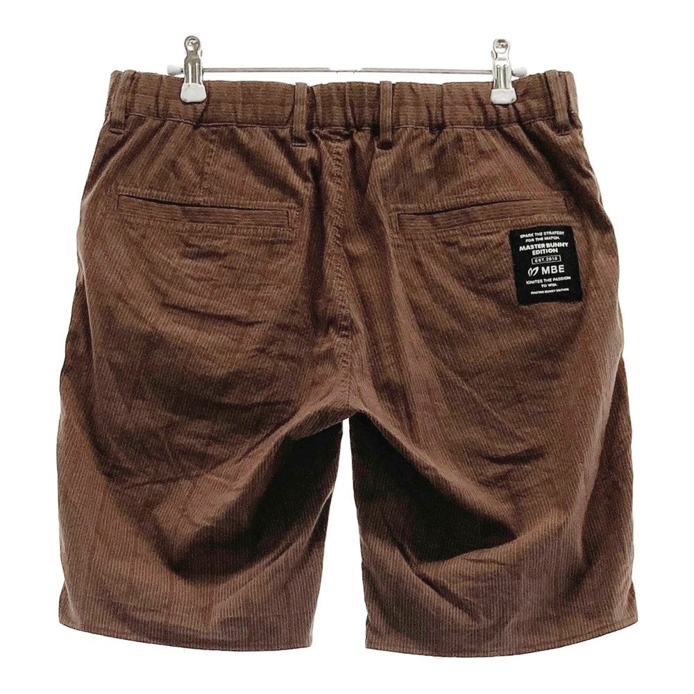 サイズ 4 MASTER BUNNY EDITION マスターバニーエディション モデル ハーフパンツ ストライプ柄 ブラウン系 240101547829 ゴルフウェア メンズ ストスト