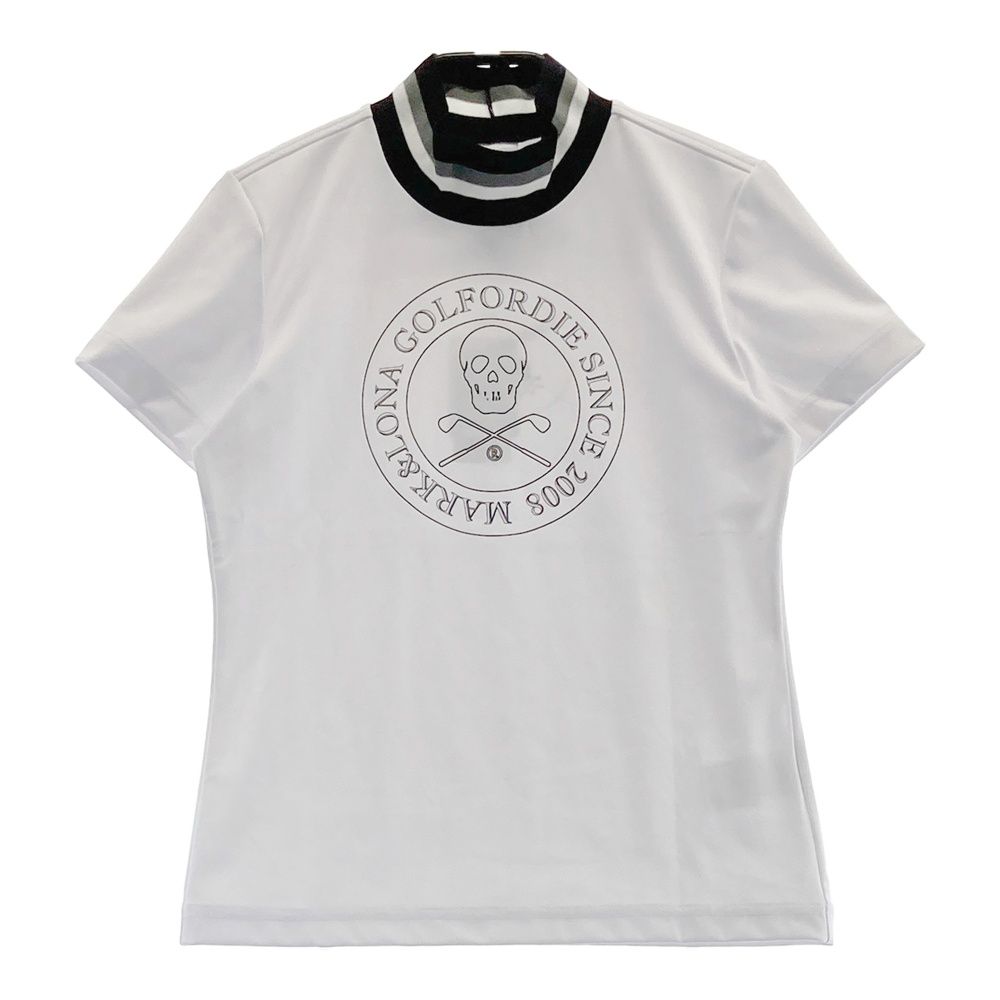 サイズ 36 MARK-LONA マークアンドロナ モデル ハイネック 半袖Tシャツ ホワイト系 240101548016 ゴルフウェア レディース ストスト