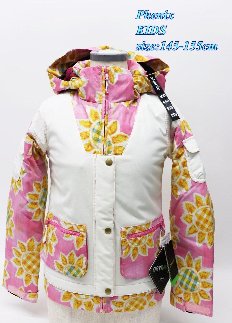 Phenix フェニックス ジュニア スキージャケット 145 155 cm ホワイト ピンク スポーツ キッズ R 2511 003
