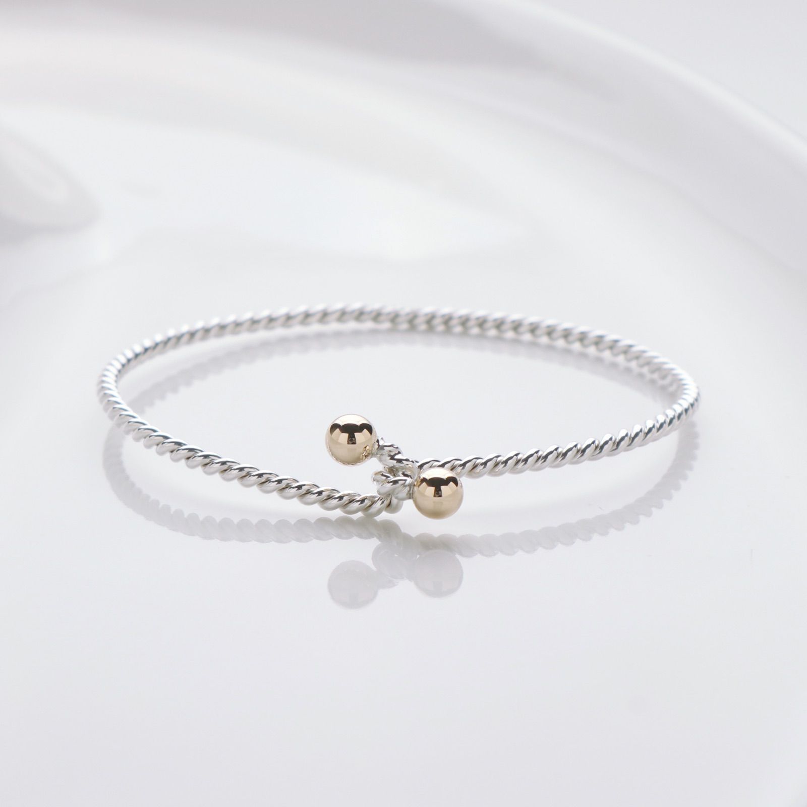 ティファニー ツイスト ロープ ボール 925 750 バングル - c.1990s