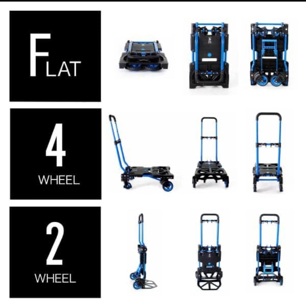  2 4 折りたたみ台車 100 kgまでの荷物を運べる折りたたみ式台車 アウトドア キャンプ 台車 DIY 工具