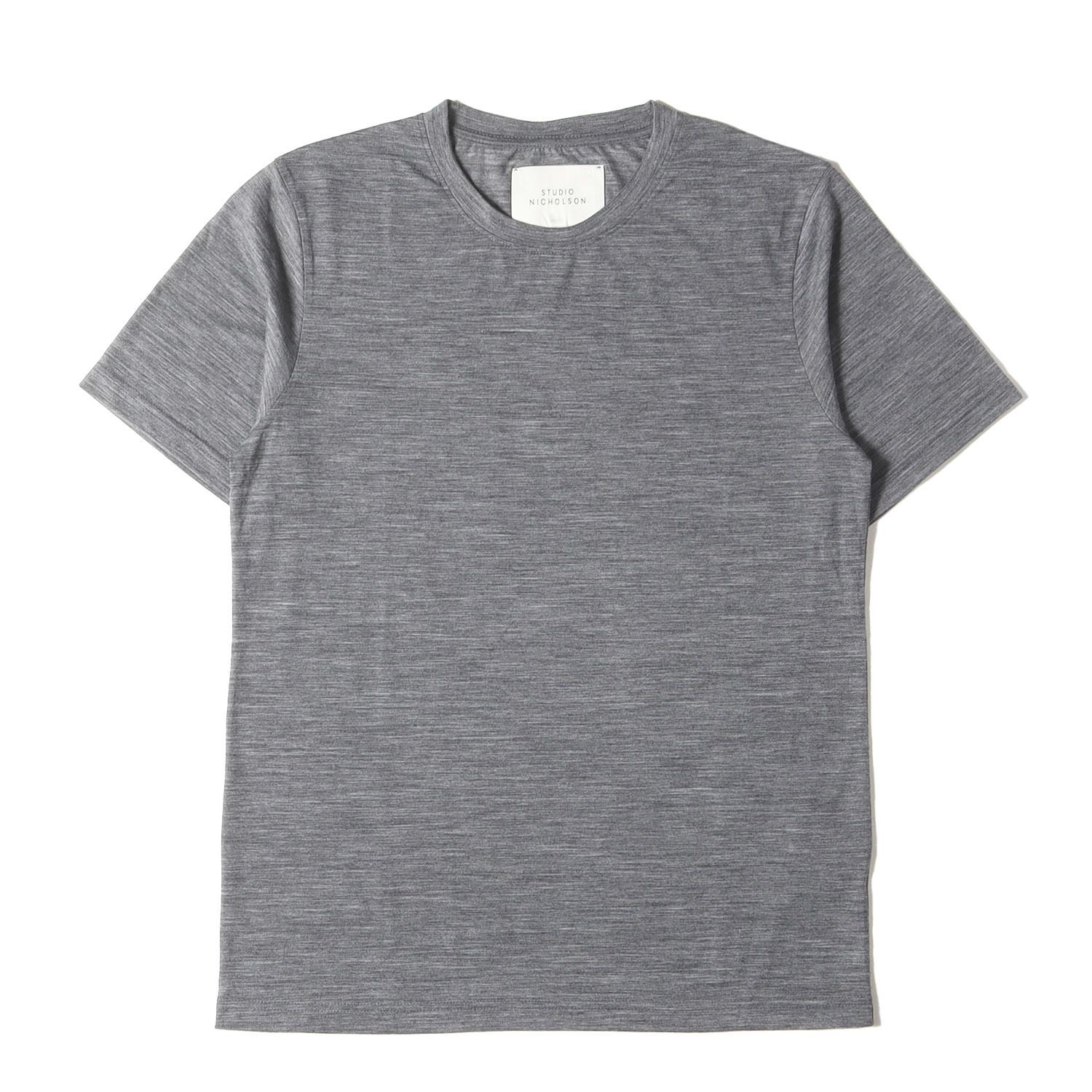 美品】STUDIO NICHOLSON スタジオ ニコルソン Tシャツ サイズ:L ウール 