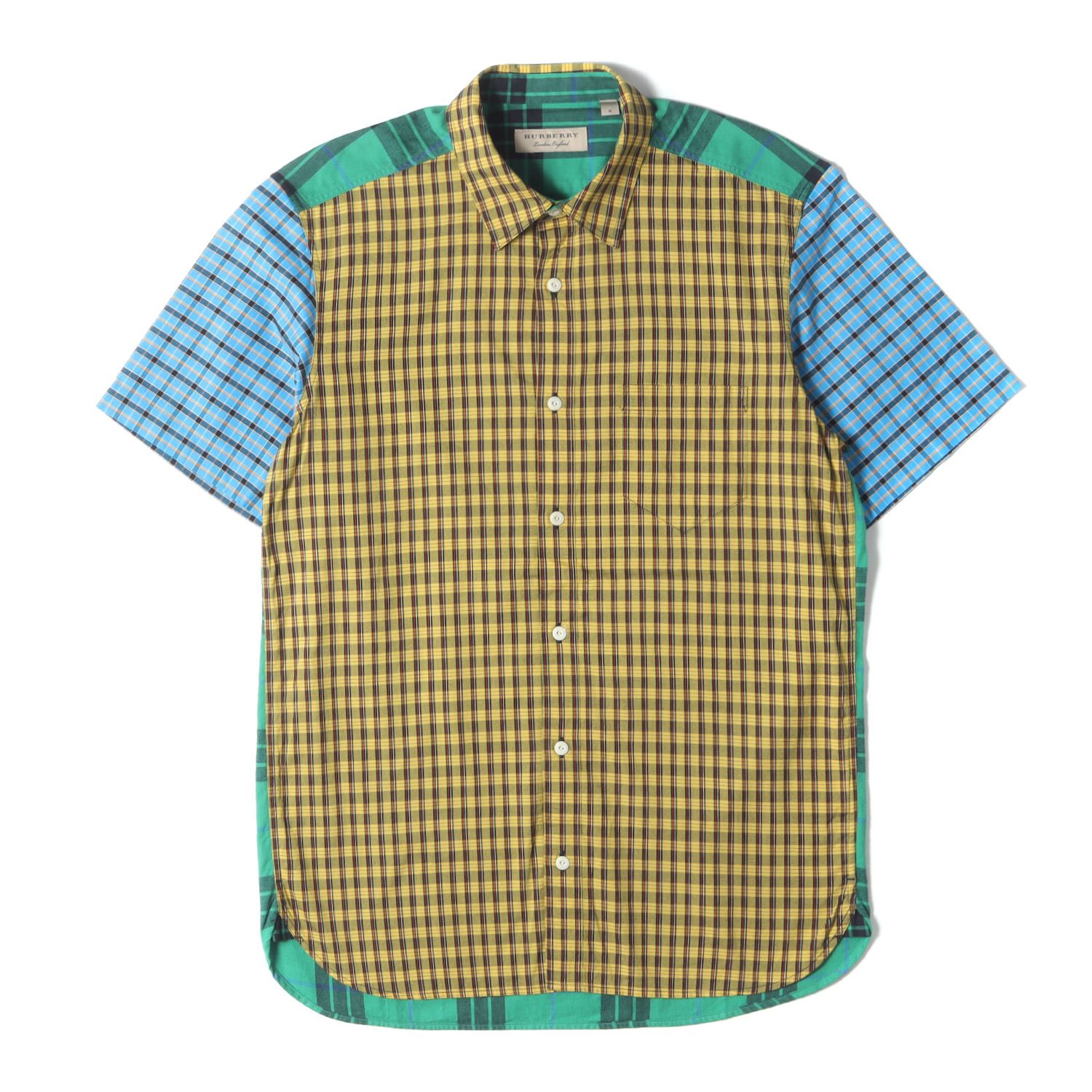BURBERRY バーバリー クレイジーパターン チェック 半袖シャツ 8002648 マルチ M