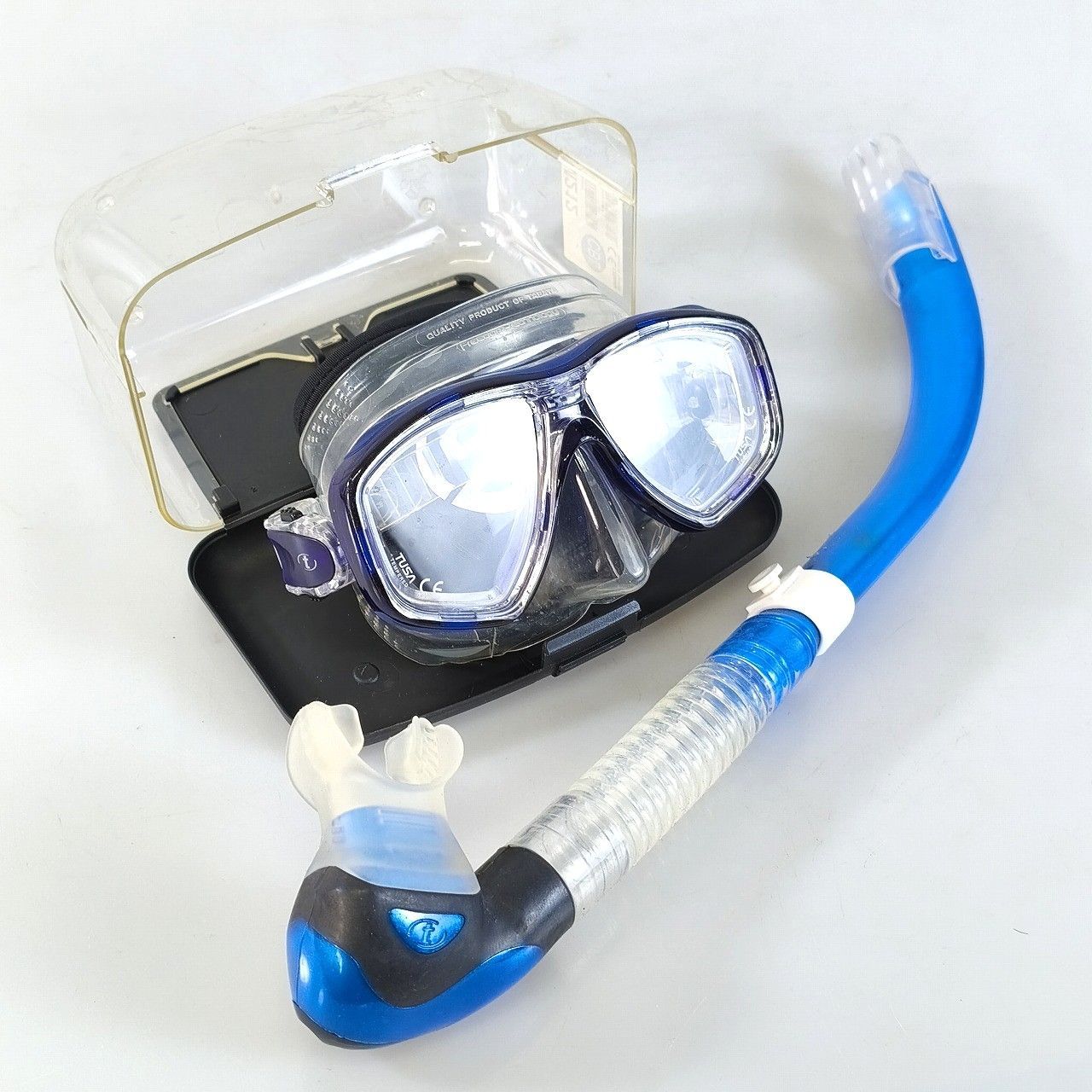 TUSA ツサ Freedom Ceos ダイビングマスク スノーケルセット 度付き 左右-3.0 Mask-251030A