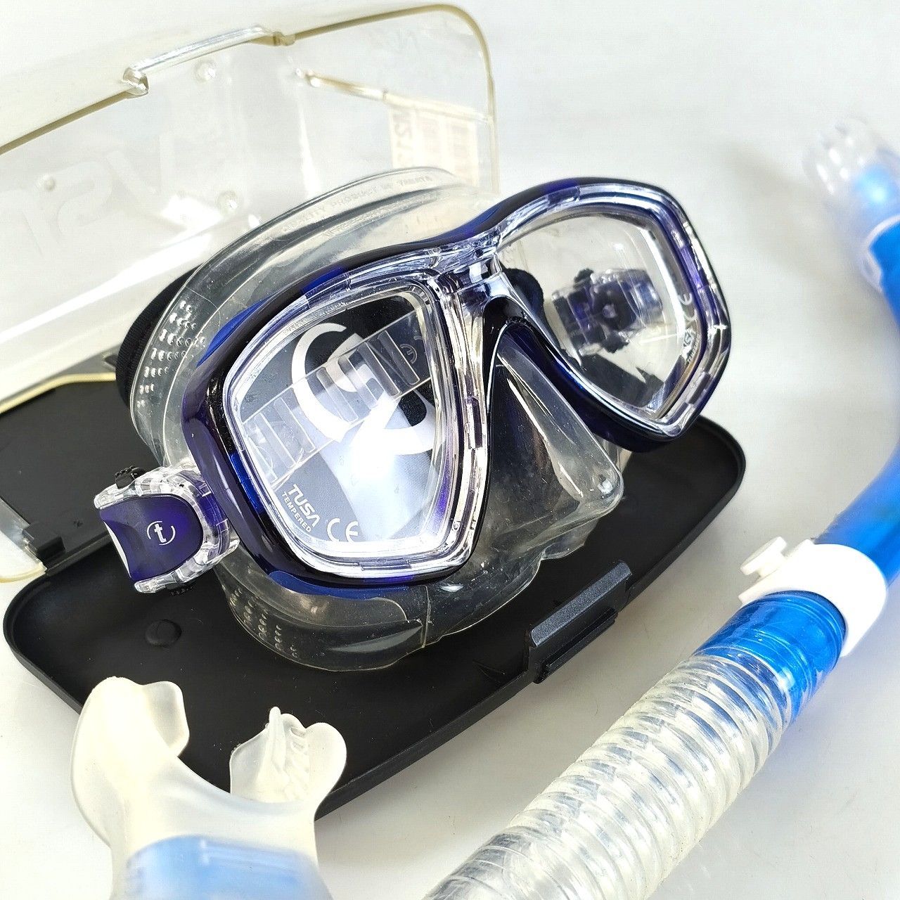  TUSA ツサ Freedom Ceos ダイビングマスク スノーケルセット 度付き 左右-3.0 Mask-251030 A マスク ダイビング シュノーケリング