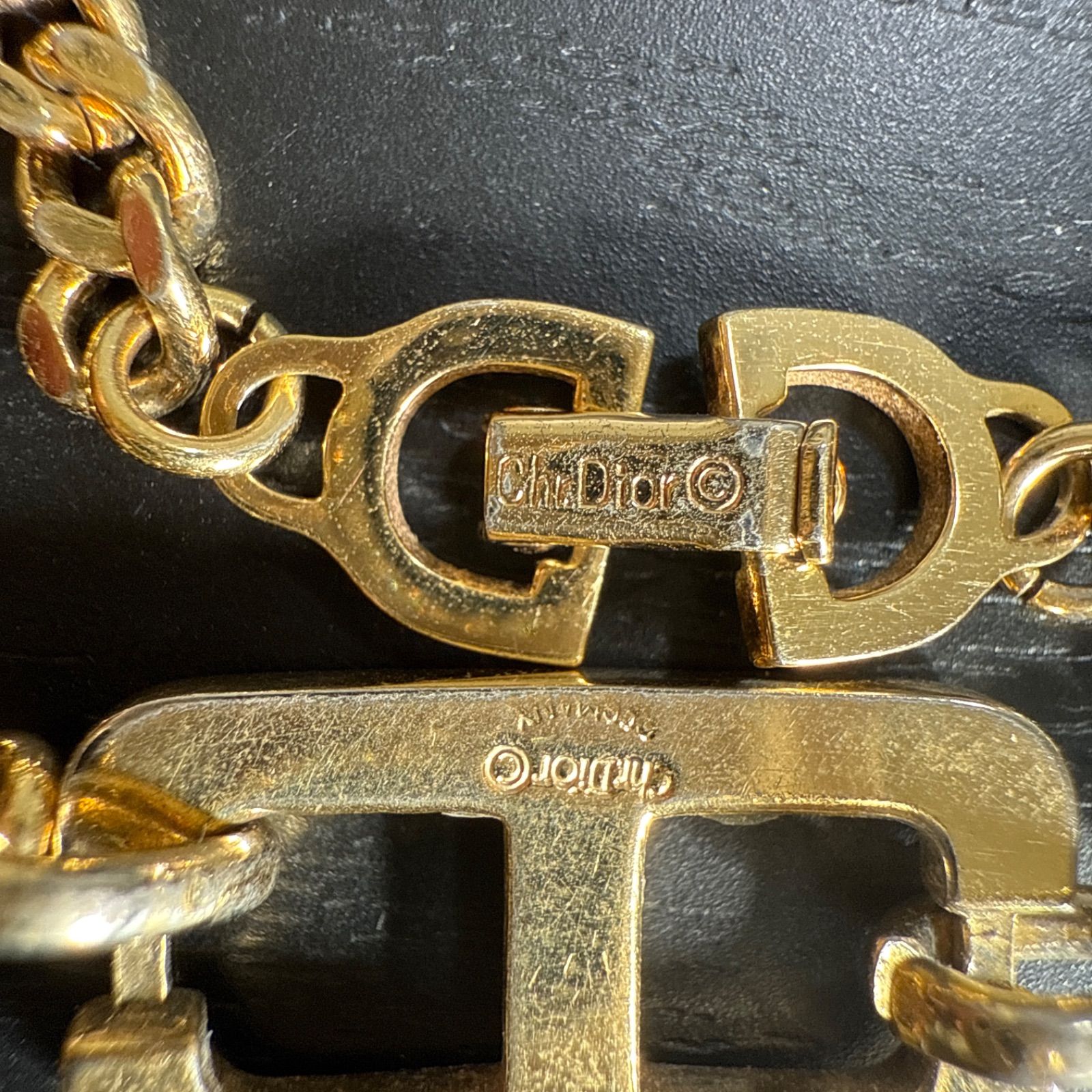 Christian Dior クリスチャンディオール CDロゴ喜平チェーン