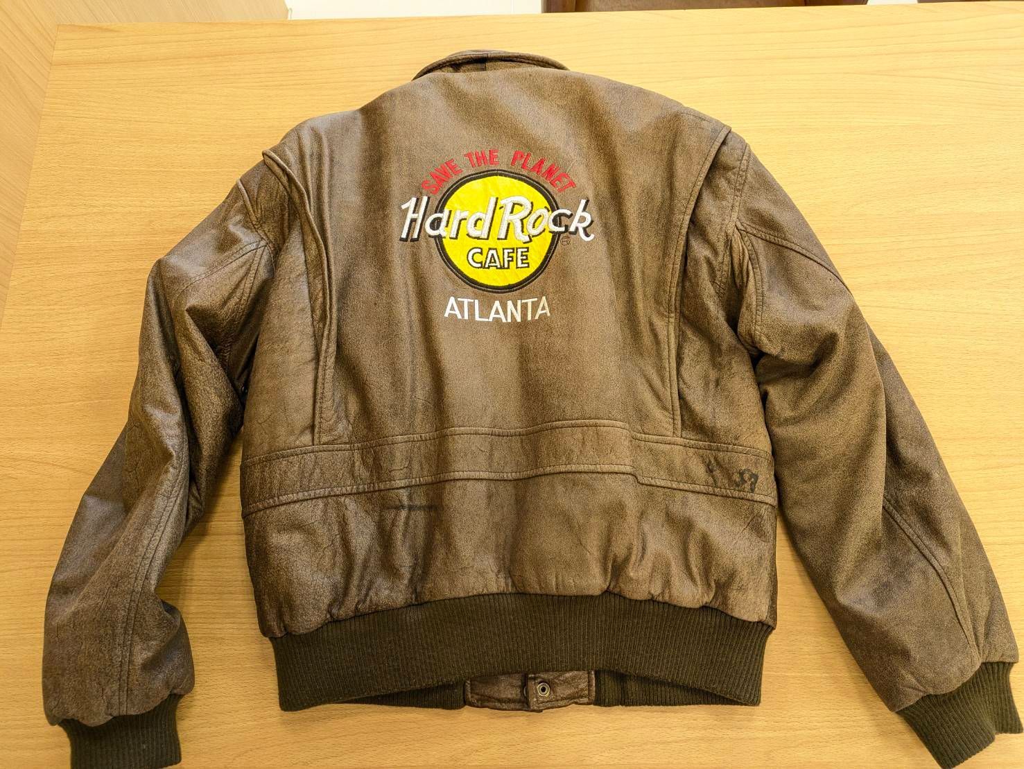 EL6 ハードロックカフェ hardrock cafe フライトジャケット A-2タイプ レザー FJ11191