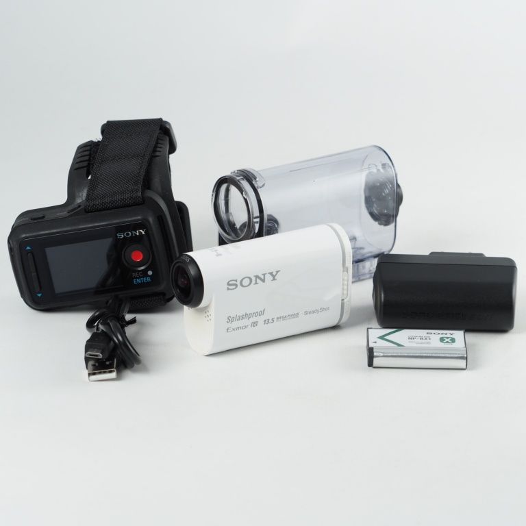 SONY ビデオカメラ アクションカム AS 100 VR ライブビューリモコンキット ウォータープルーフケース付 HDR 13822