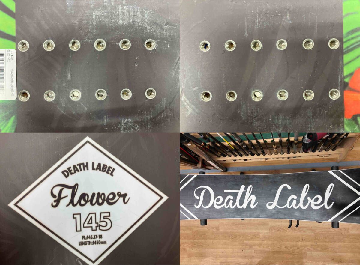 Death label Flower 17-18 145cm デスレーベル フラワー スノーボード
