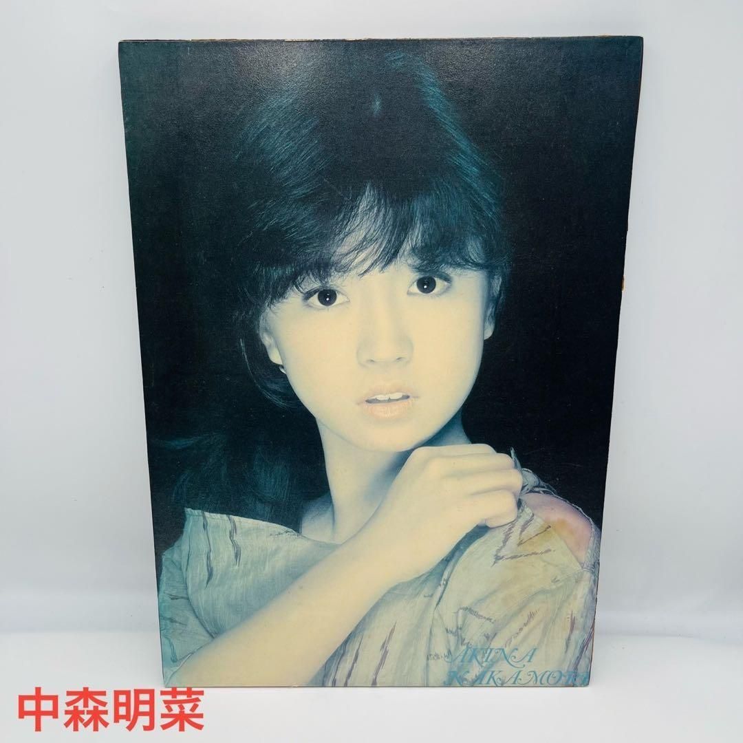 【良品】中森明菜 木製パネル 当時物 初期 ポスター 良品中森明菜 木製パネル 当時物 初期 ポスター