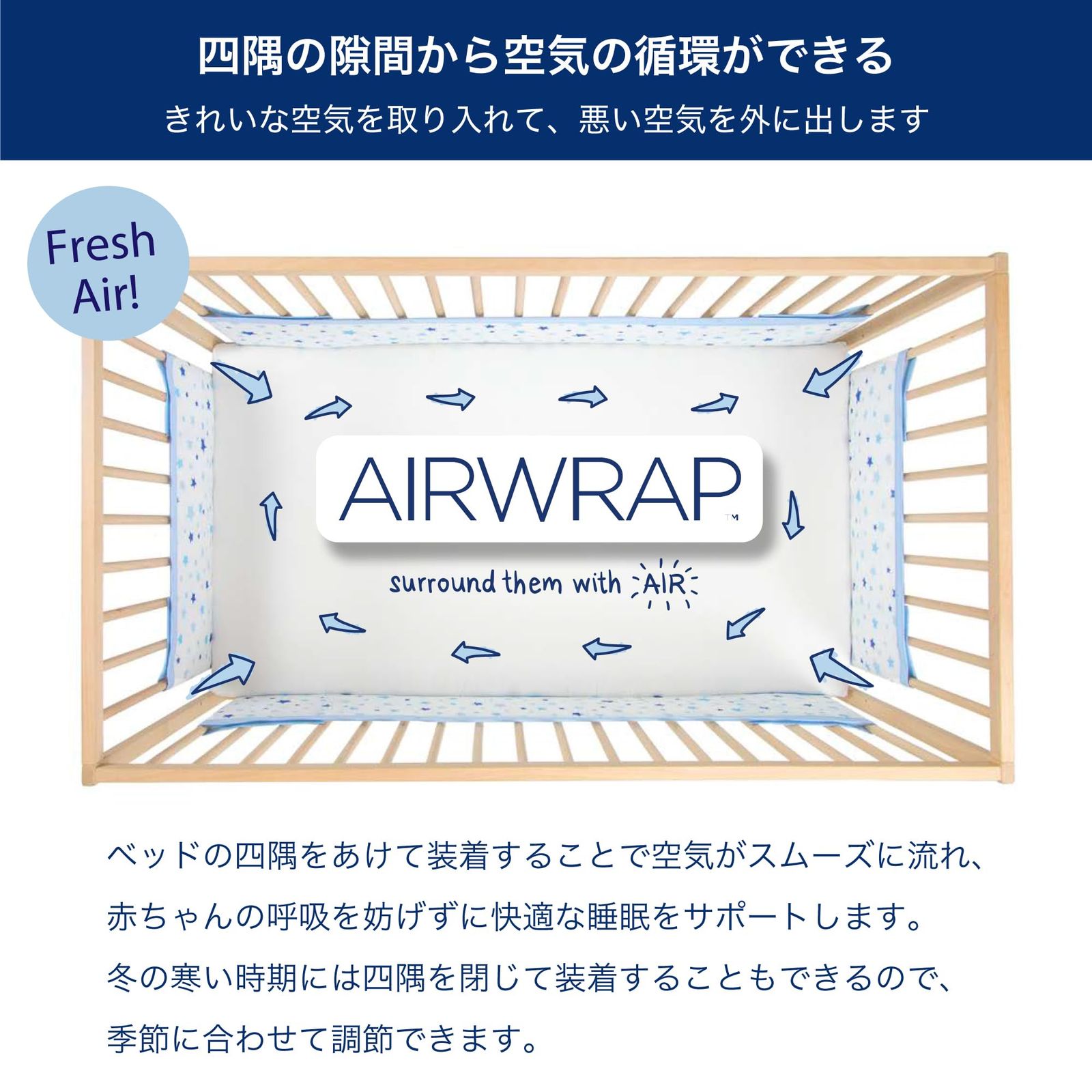 ベビーベッドガード サイドガード