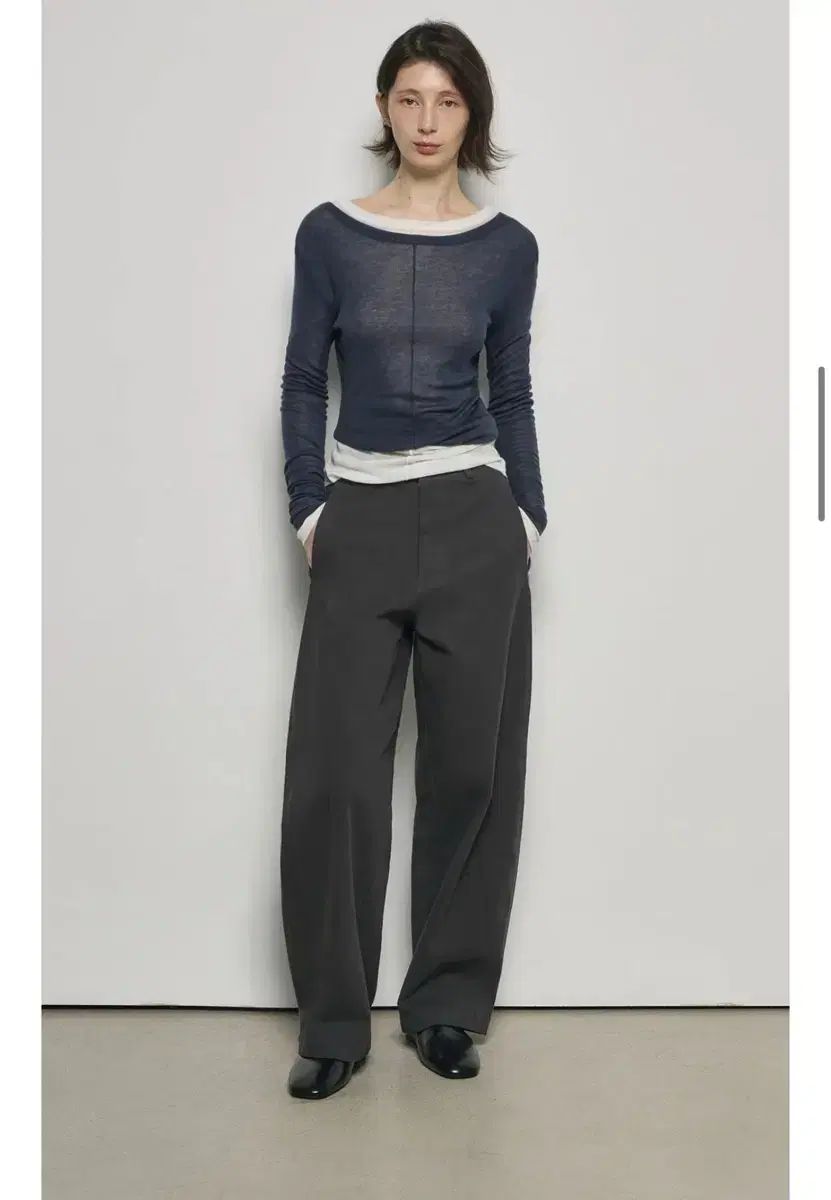 リファインド 902 リラックスドフィット カバー ド パンツ - チャコール