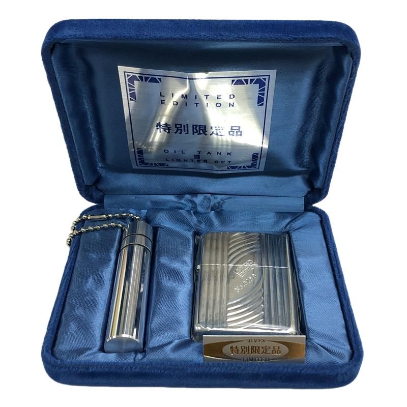 ZIPPO ジッポ ライター LIMITED EDITION 銀仕上げ 特別 品 1996年1月製 アメリカ製 オイルタンク付属 22510K592
