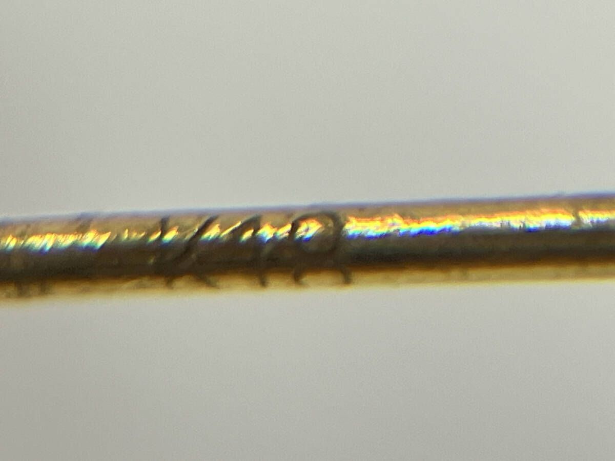 針に歪みあり K18 ゴールド 総重量約1.0g 黒色石 ピアス FORTGASGNV_COM_BR