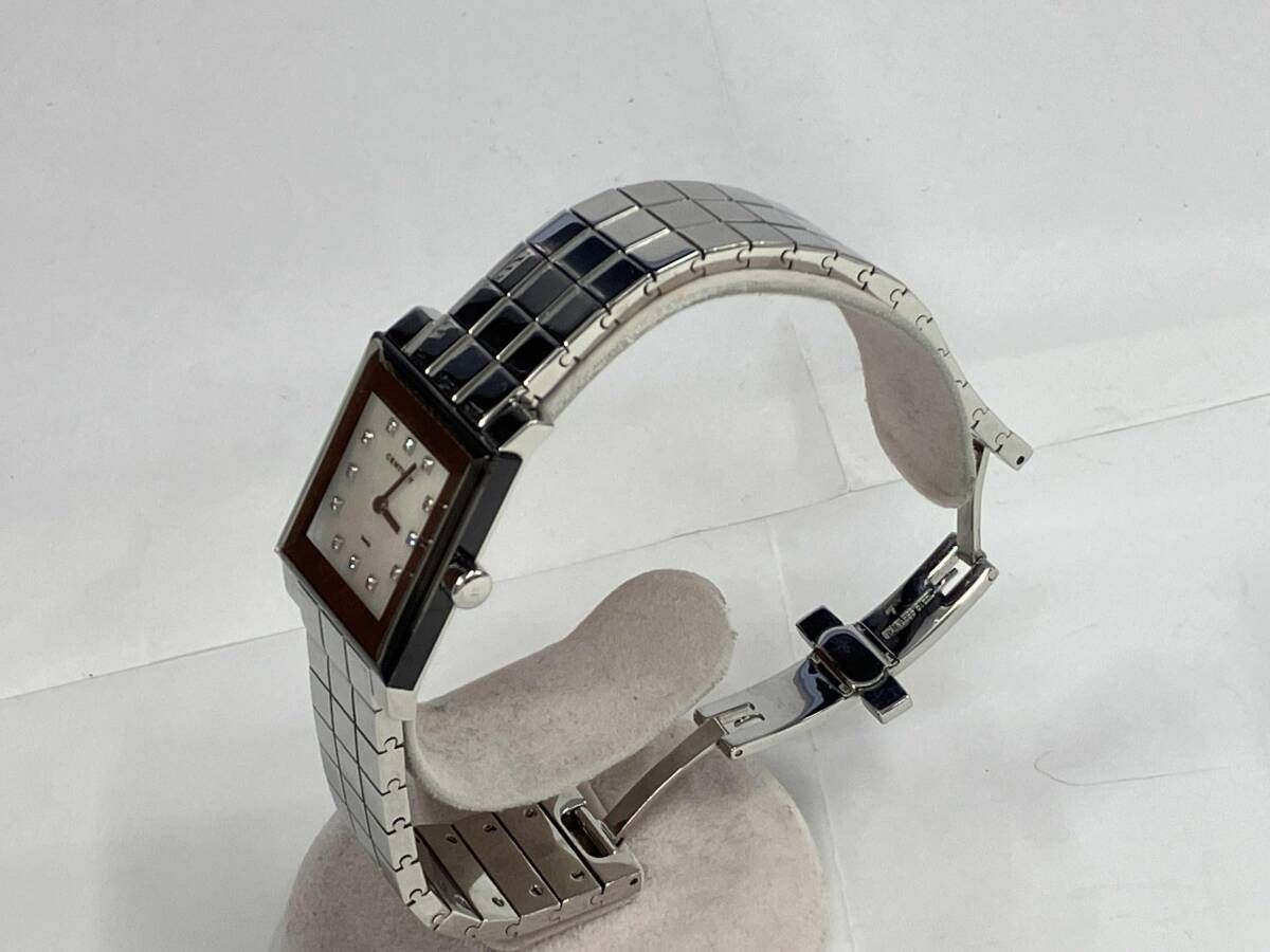 CENTURY センチュリー TIME GEM 9900519 12 Pダイヤ付き ベルト短め クォーツ 腕時計