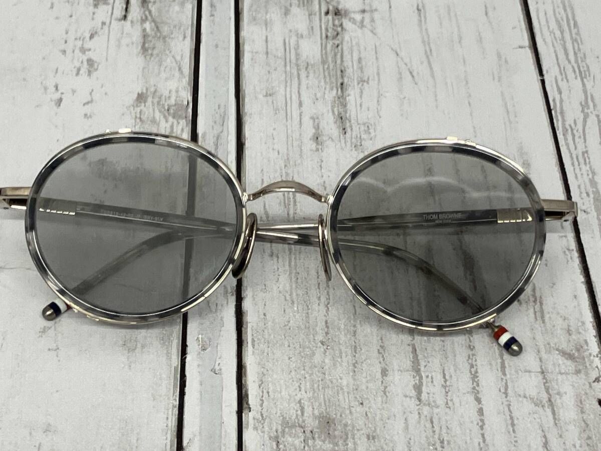 THOM BROWNE. NEW YORK サングラス TBS813-49-03 グレーシルバー