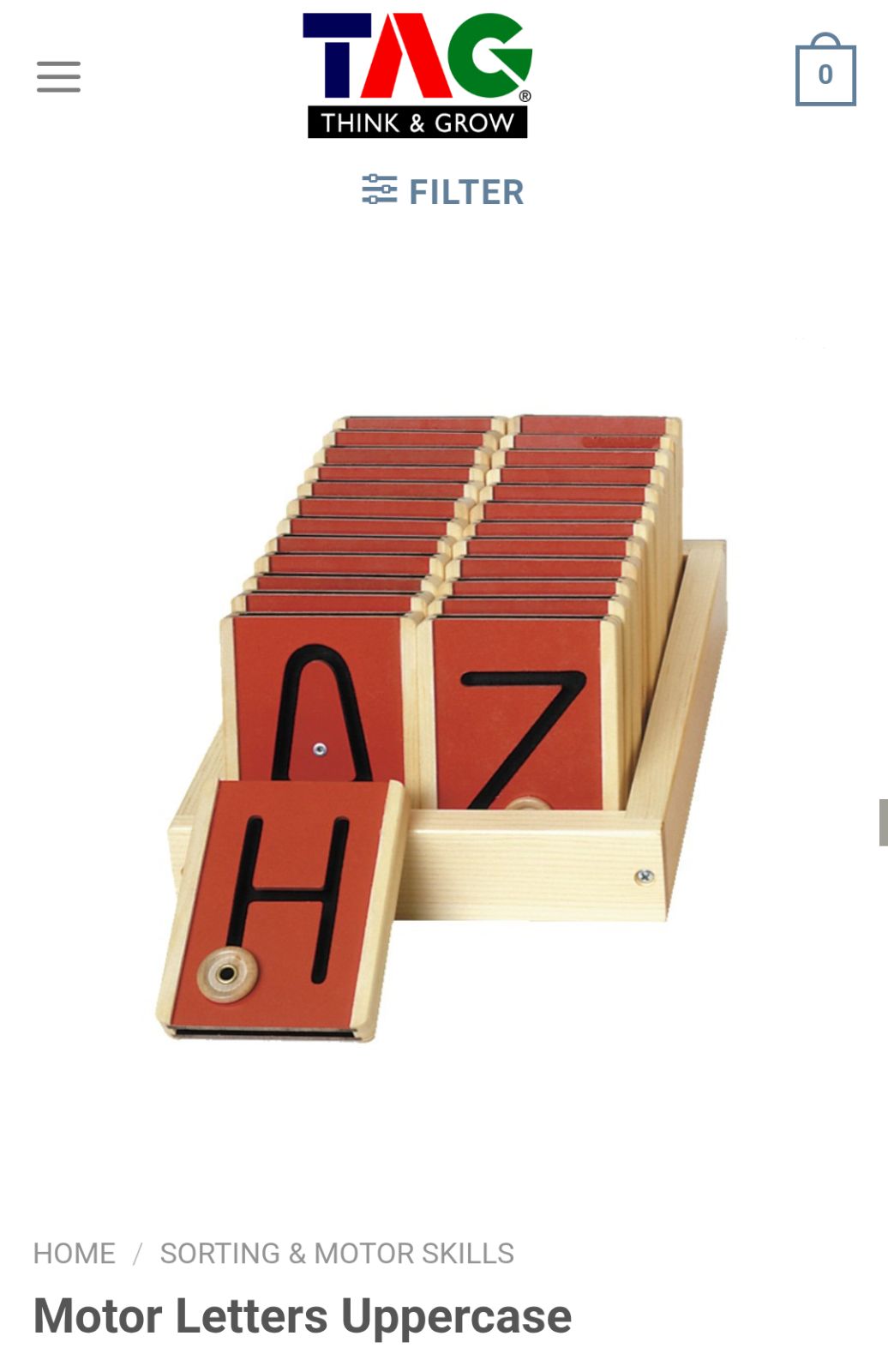TAGtoys モンテッソーリ 知育玩具 MOTOR アルファベット タグトイズ