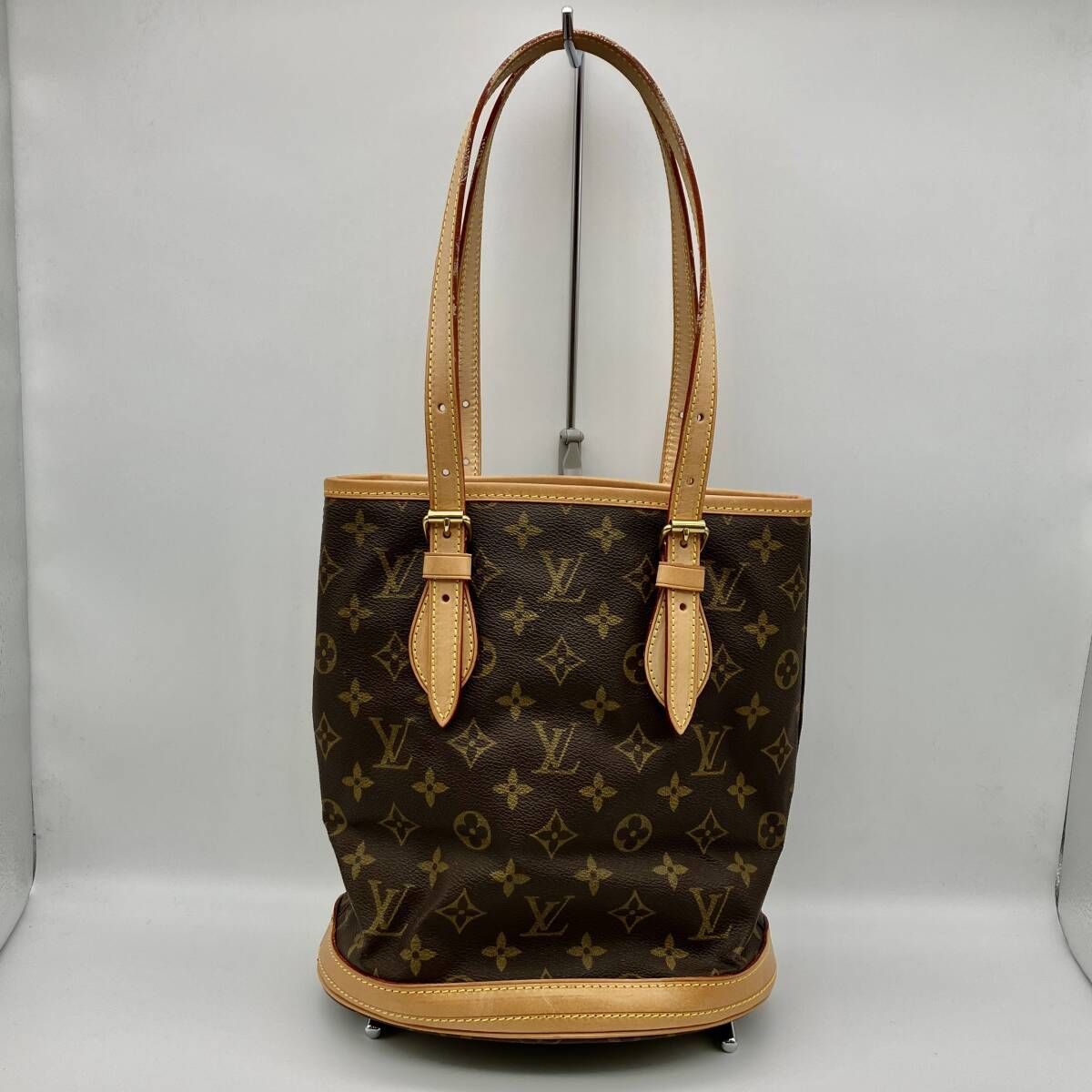 LOUIS VUITTON ヴィトン モノグラム M42238 プチ バケットPM トートバッグ
