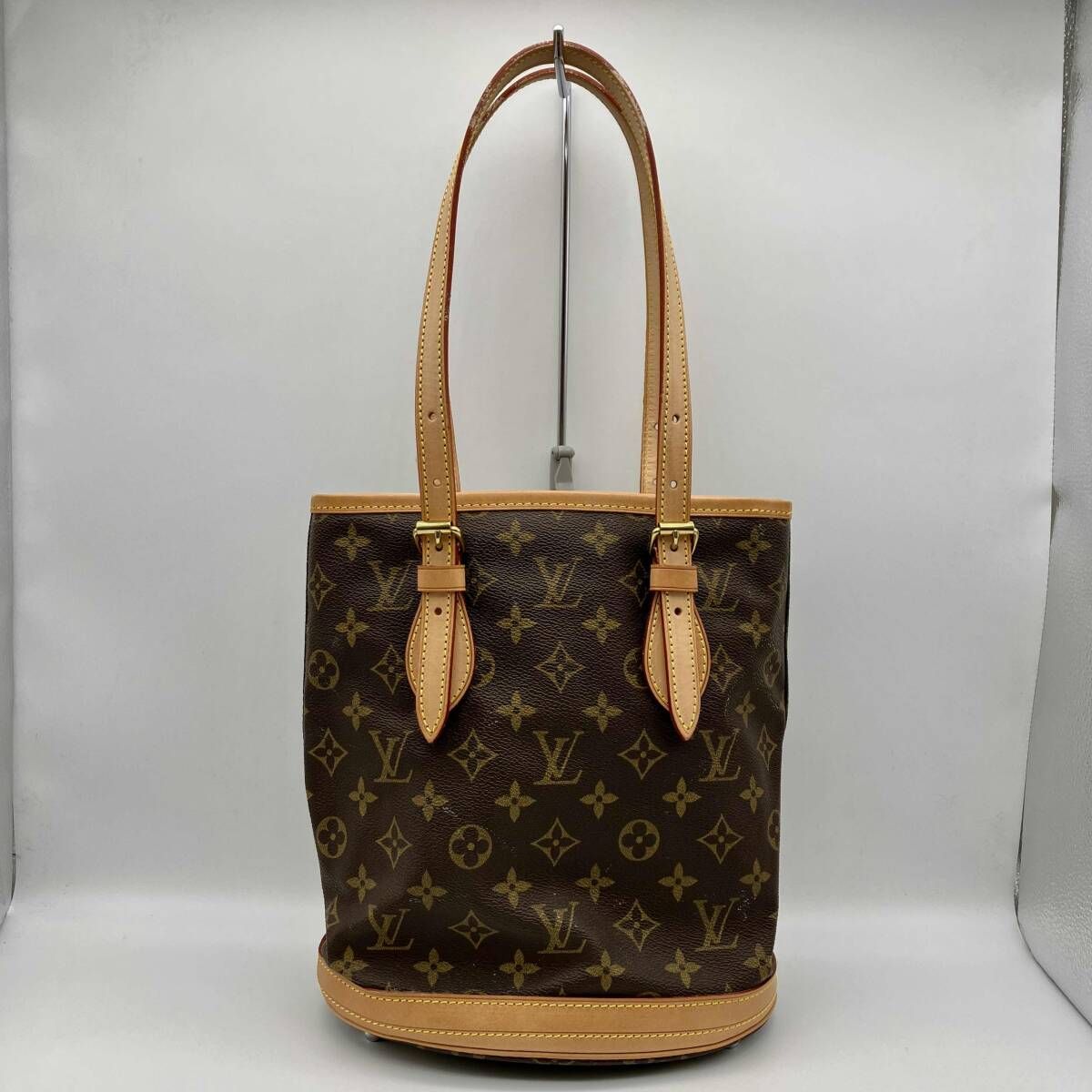 LOUIS VUITTON ヴィトン モノグラム M42238 プチ バケットPM トートバッグ