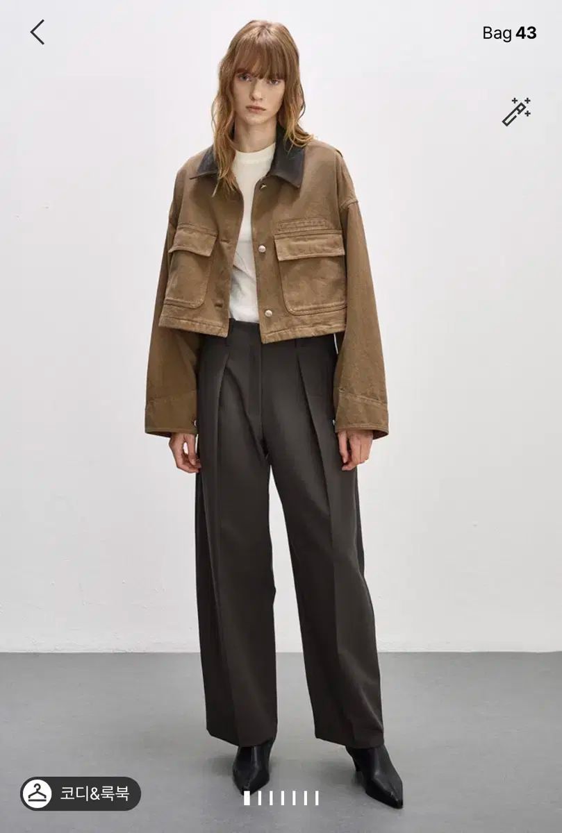 システム The HANDSOME コントラスト デニム クロップド アウター 82 55 GULLKHAN_COM