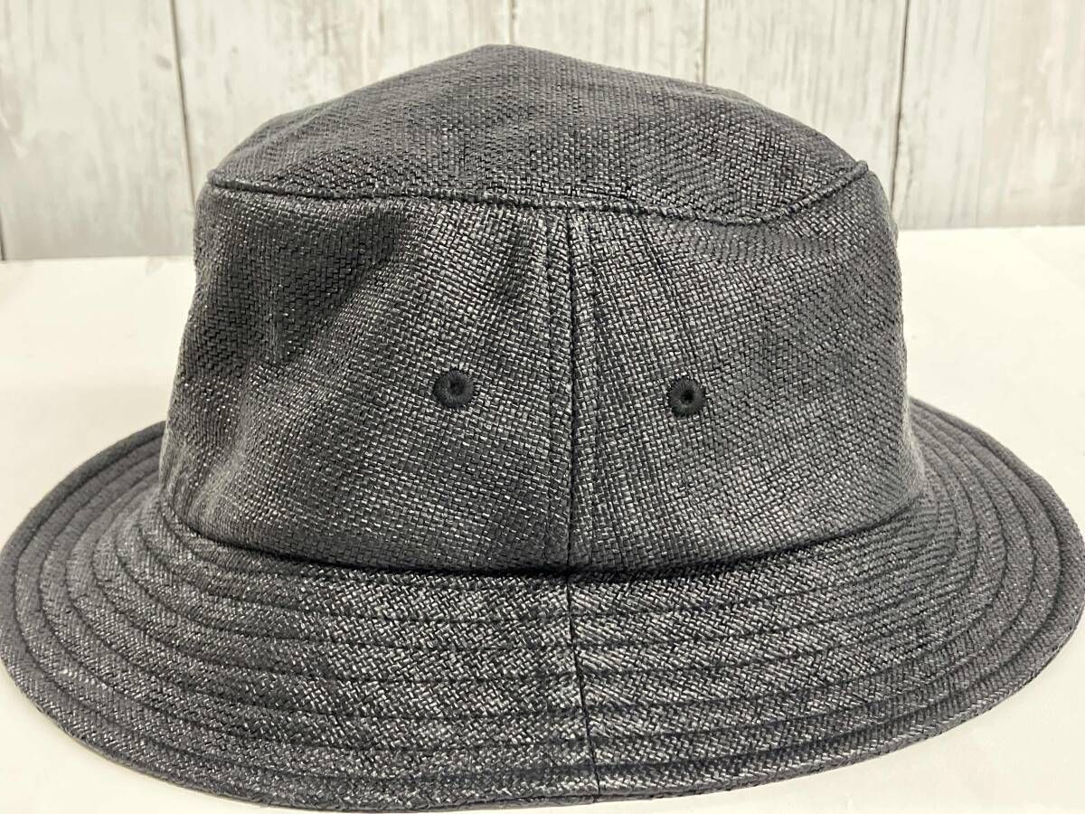 Supreme Raffia Crusher HAT シュプリーム 22 SS ストローハット バゲットハット ブラック