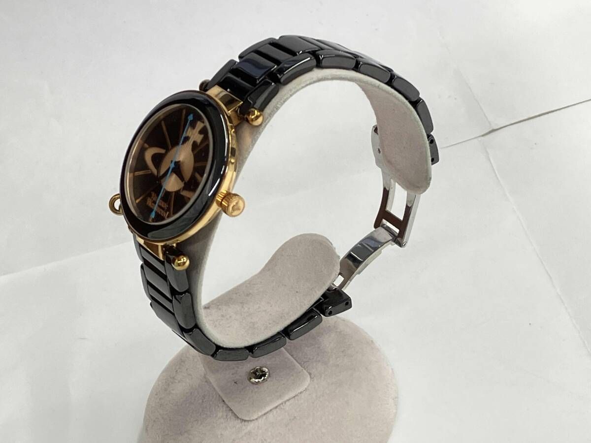 Vivienne Westwood ヴィヴィアンウエストウッド 風防キズ有り ベルト短め クォーツ 腕時計