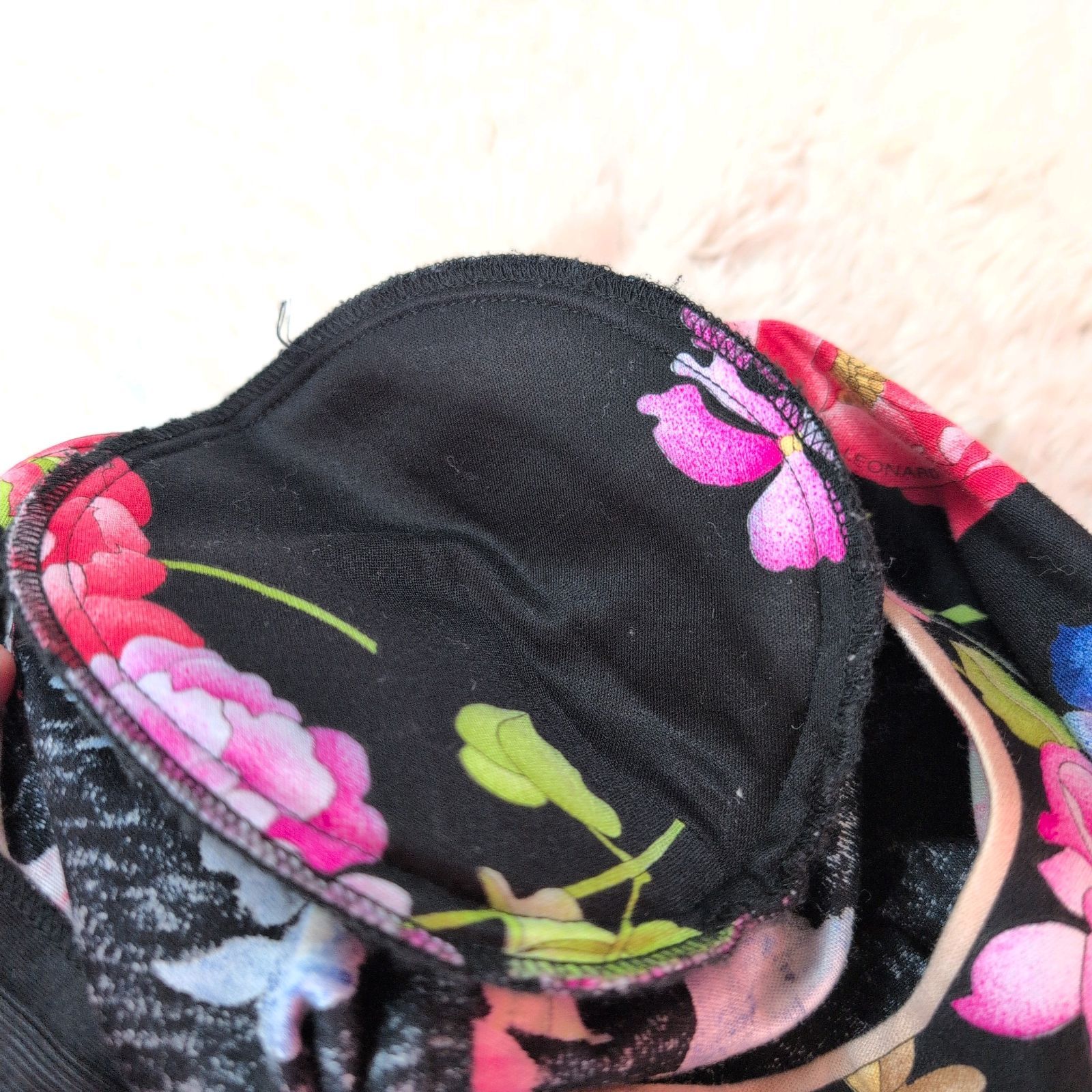  LEONARD レオナール トップス 半袖 花柄 エレガント レディース サイズM 半袖(Tシャツ) Tシャツ カットソー